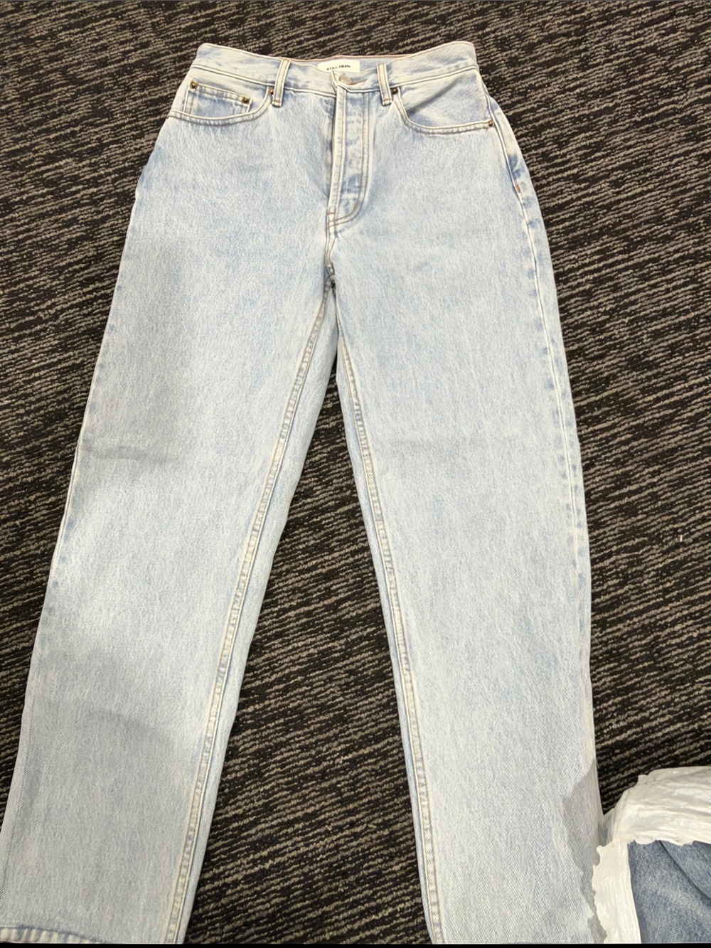 High-Rise Light Blue Straight-Leg Women’s Jeans